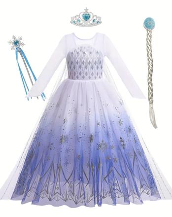 Elza saty, frozen, doplnky,