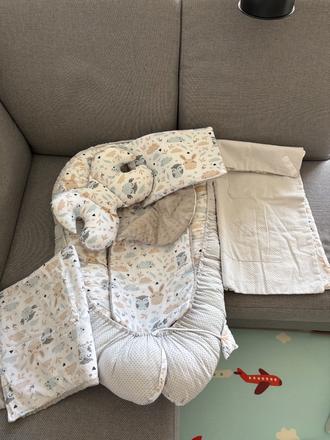 Obojstranne hniezdo pre babatko set 7v1, šírka (cm): 60,dĺžka (cm): 110