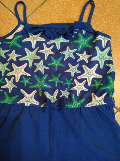 Letný overal s mušlami na ramienka,veľ.86/92, lupilu,86