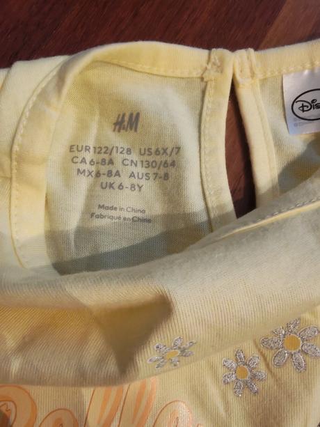 Šaty disney princess bella, h&m,128