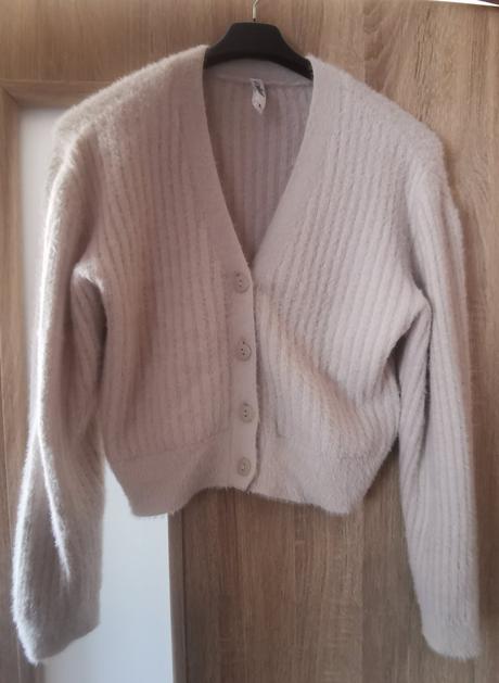 Svetrík béžový krátky, c&a,s