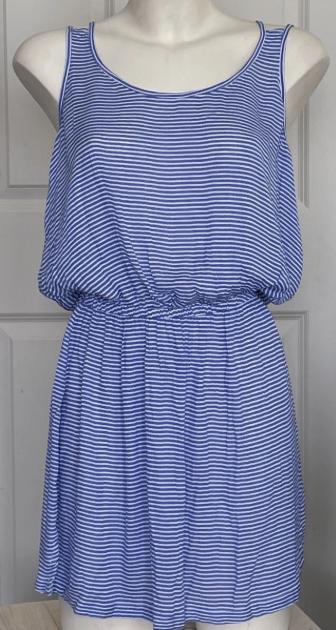 Pásikavé minišaty s čipkou, gate,s