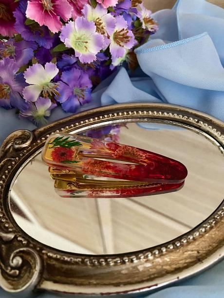 Ručne vyrobené živicové sponky do vlasov, 