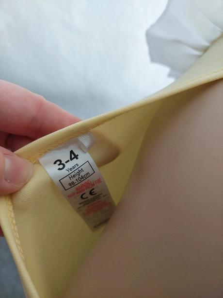 Zlatovláska goldilocks karnevalové šaty veľ.3-4r,