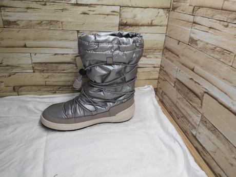Geox 38 - dámske strieborné snehule s membránou, geox,38