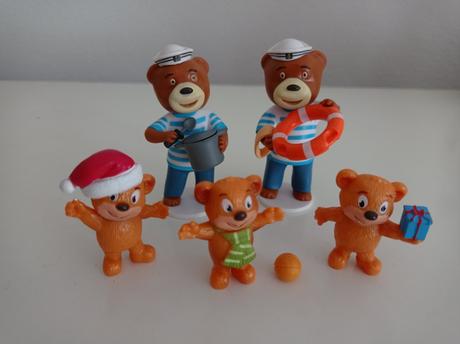 5ks figurky -postavičky brumík macko s doplnkami,