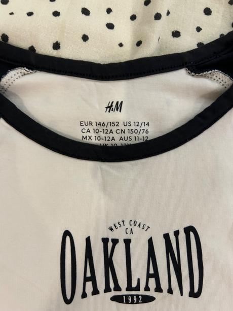 Tričko do pásu, h&m,146