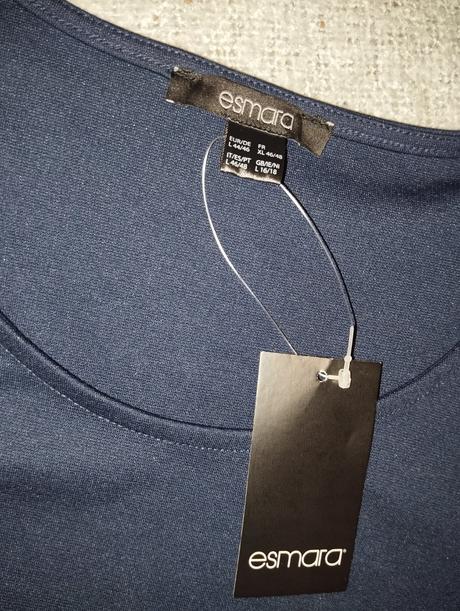 Tmavomodré šaty, esmara,xl