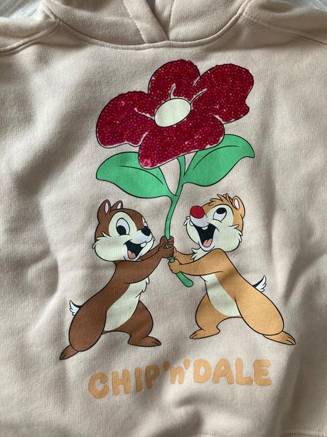Nova mikina zara chip n dale s flitrami, zara,116