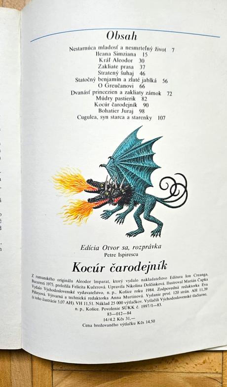 Kniha 'kocúr carodejník' petre ispirescu, 