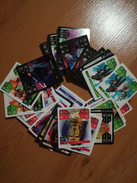 Starwars kartičky, 