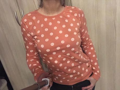 Bodkovaná mikina, tom tailor,s