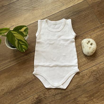 Biele body bez rukávov, 62