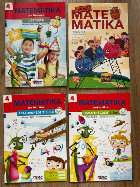 Matematika 4 aitec + hrava matematika 4 taktik,