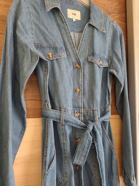 Riflové šaty m nové, c&a,m