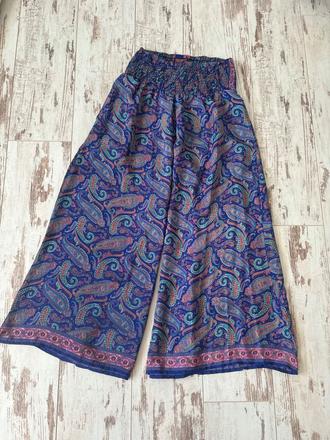 Letné nohavice z hodvábu,