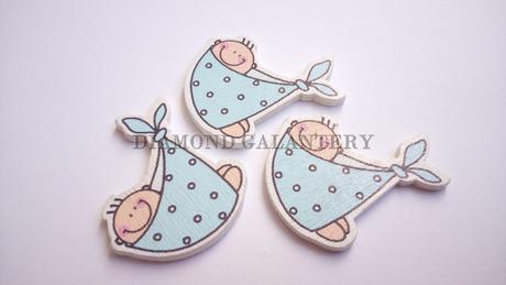 Drevený výlisok baby boy,