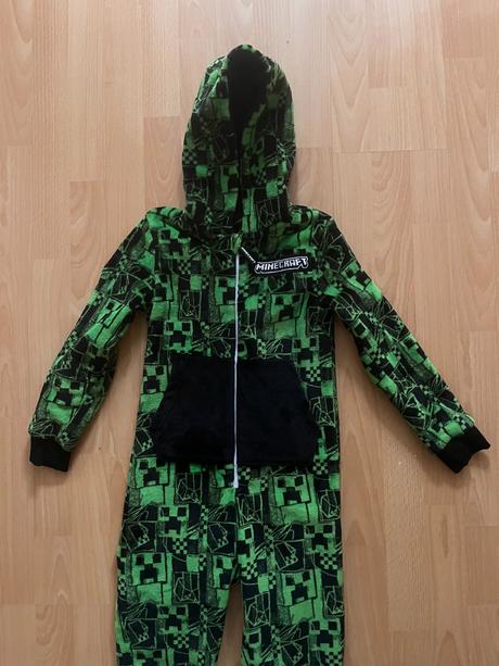 Plyšový overal minecraft 128-134, 134