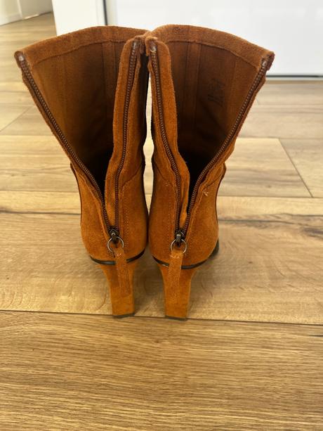 Kožené cizmy, zara,37