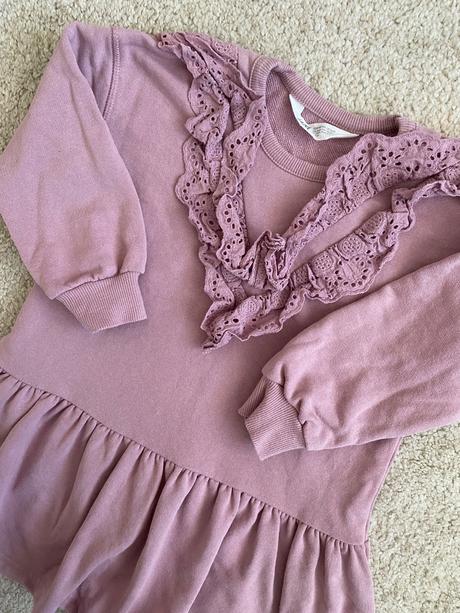 Mikinové šaty, h&m,98