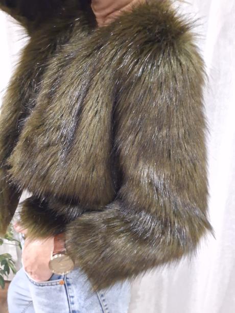 Kozuch stradivarius kabat bunda  36/38, stradivarius,m