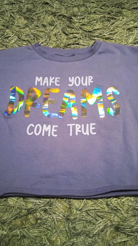 Mikina crop top 158-164, 158