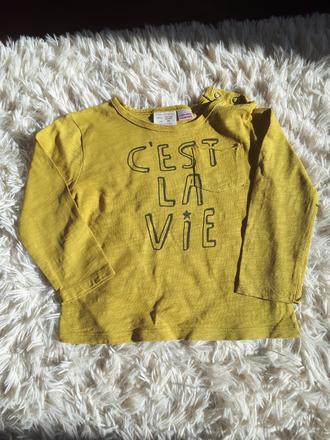 Tričko s dlhým rukávom, zara,86