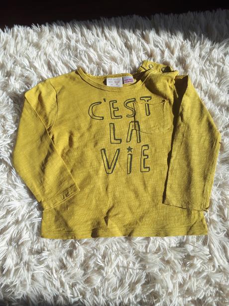 Tričko s dlhým rukávom, zara,86