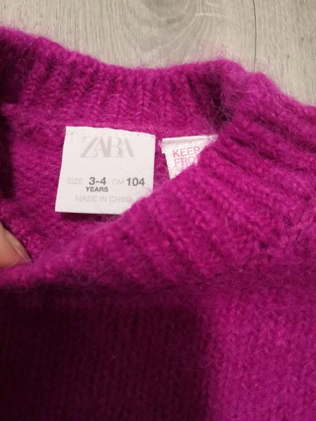Nenosený svetrik, s poštou, zara,104