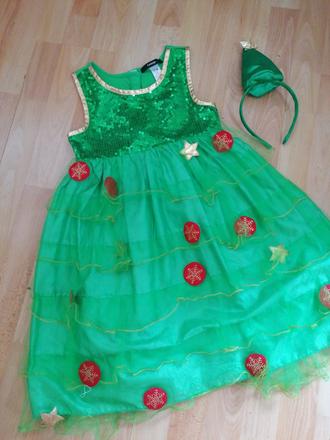 Vianočné šaty stromček, 122