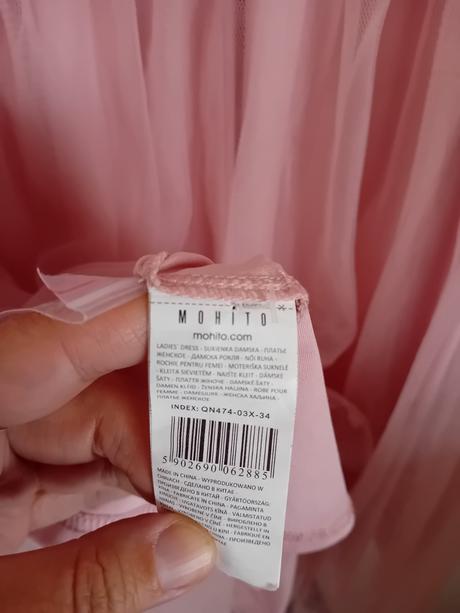 Pudrové šaty, mohito,36