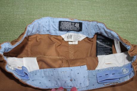 Hnedé kraťasy, h&m,134