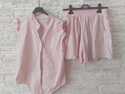 Šortky a bluzka baby pink, 