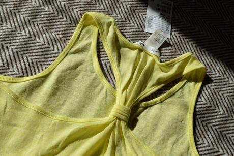 Žlté tielko, h&m,146