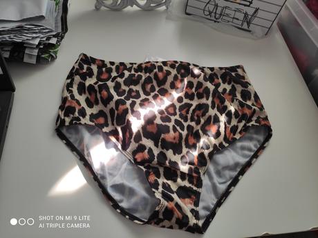 Plavkove nohavicky high waist, l / xl