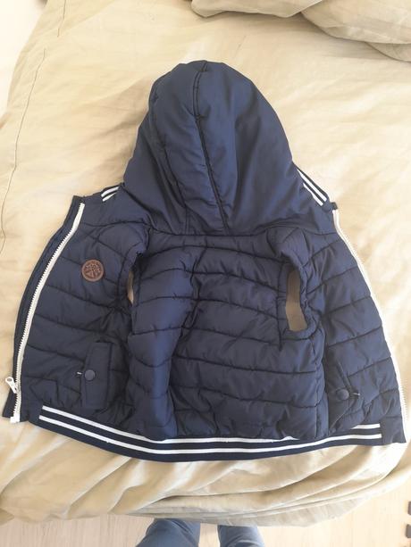 Jesenná vesta tmavomodrá 2-3 r., f&f,104