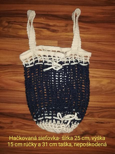 Hačkovaná sieťovka, taška, 