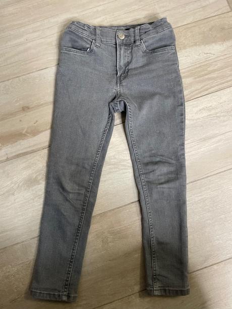 Šedé skinny rifle, h&m,116