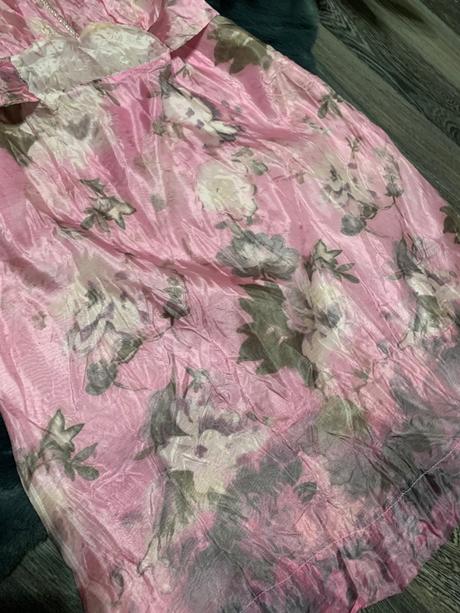 Nove ružove kvetovane ľahke volne mini šaty motivi, m