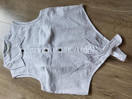 Biela blúzk, h&m,140