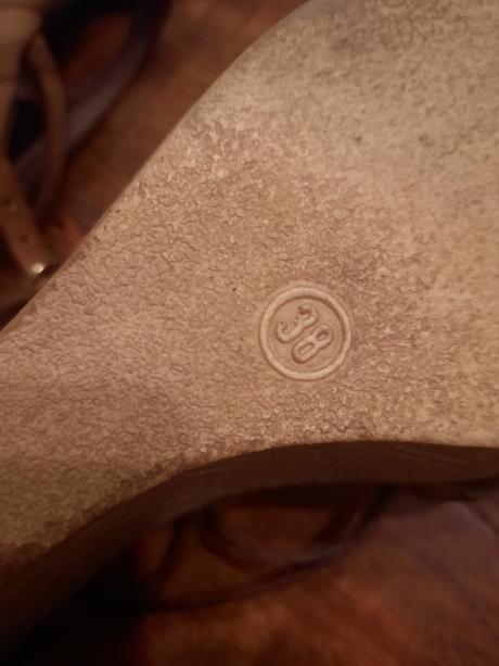 Remienkove kožené topánky na platforme sandaly, 38