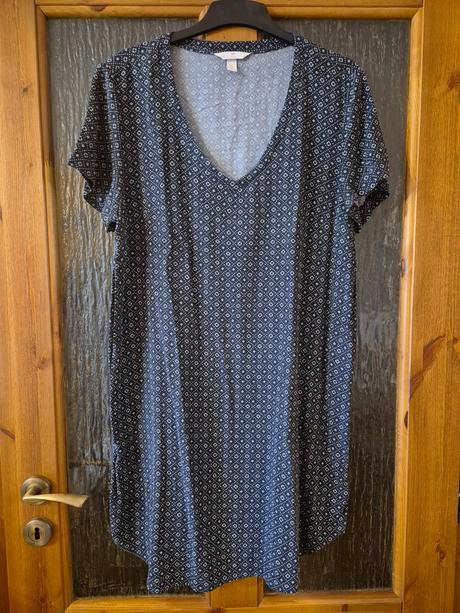 Modré kratšie šaty 40, h&m,40