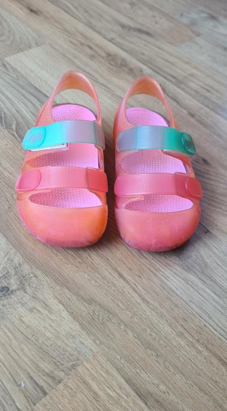 Plážové sandále ružové dievčenské igor vel.23, 23
