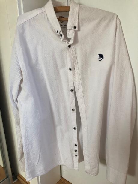 Pánska košeľa z egyoskej bavlny, 1 x oblečená, l