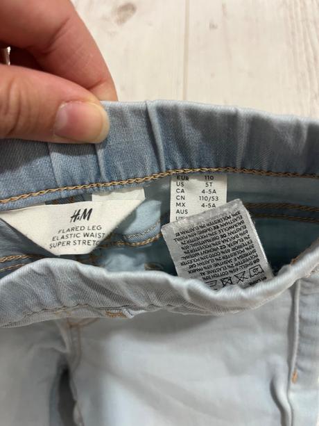 Zvonové rifle dievčenské 110 h&m, h&m,110