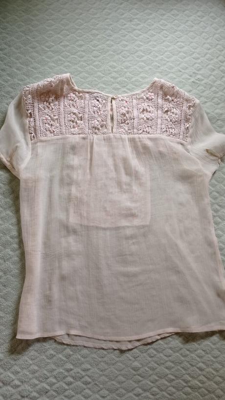 Blúzka, top s cipkou, mango,s