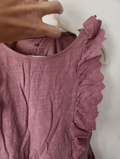 4x bavln. šaty 6-7r, h&m,122