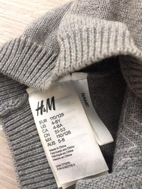 Čiapka dievčenská tenšia h&m č.110/128, 4-8y, h&m,128