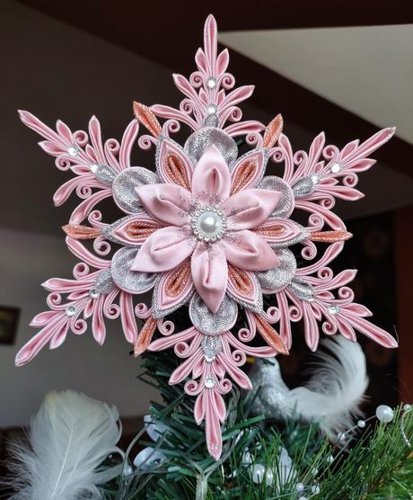 Špic na vianočný stromček vo forme vločky, 