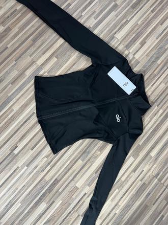 Obtiahnuta mikina na zips alo, s / xs